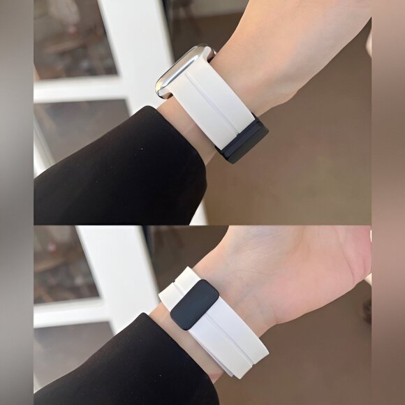 Apple Watch Band Waterproof Magnetic Adjustable Stylish Strap Watch Band White - Picture 4 of 9